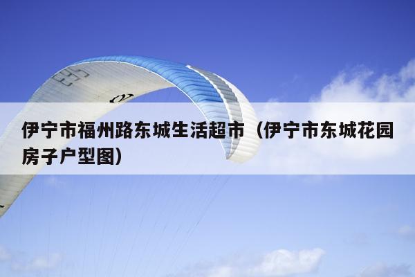 伊寧市福州路東城生活超市（伊寧市東城花園房子戶型圖）